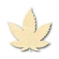 Unfinished Wood Marijuana Leaf Shape - Cannabis - Pot - Leaves - Craft - up to 24 DIY 18 / 1/2