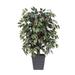 Artificial Capensia Bush - Green & Red - 4 ft.