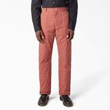 Dickies Men's Premium Collection Quilted Utility Pants - Mahogany Size 32 (DUR18)