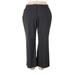 JM Collection Dress Pants - High Rise: Gray Bottoms - Women's Size 22 Petite