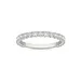 Charles & Colvard 0.74 Ct. T.w. Lab Created 2.1Mm Moissanite Semi-Eternity Band In 14K Gold, White, 8