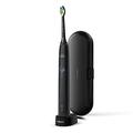 Philips Sonicare ProtectiveClean 4300 Electric Toothbrush - Sonic Toothbrush with W2 Optimal White Brush Head, Travel Case & Charging Station, Black (Model HX6800/87)