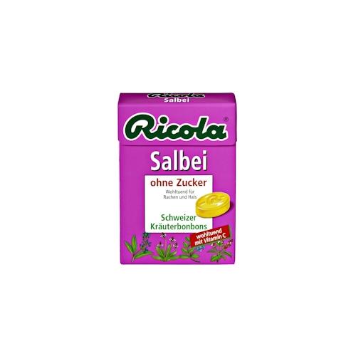 Ricola Salbei Box Hustenbonbon, ohne Zucker 10 x 50 g (500 g)