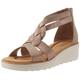 Clarks Women's Jillian Bright Sandal, Taupe Metallic, 7 UK