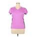 Beverly Hills Polo Club Active T-Shirt: Purple Activewear - Women's Size X-Large