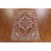 Brown/Pink 117 x 84 W in Rug - Rug Source Outlet One-of-a-Kind Hand-Knotted New Age 7'0" X 9'9" Wool Area Rug in Red Wool | 117 H x 84 W in | Wayfair