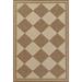 White 36 x 24 x 0.1 in Area Rug - Erin Gates by Momeni Saybrook Diamond Natural Indoor/Outdoor Area Rug | 36 H x 24 W x 0.1 D in | Wayfair