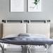 Latitude Run® King Panel Headboard Upholstered/Metal/Wood & Upholstered/Linen in Brown | 30.9 H x 62 W x 2.8 D in | Wayfair