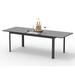 Latitude Run® Malakeh Extendable Aluminum Dining Table Metal in Brown | 29.92 H x 64.96 W x 35.43 D in | Outdoor Dining | Wayfair