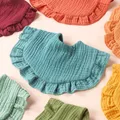 Bavoirs en coton imperméable pour enfants double couche serviette de salive pour bébé forme de