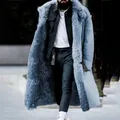 Manteau en peluche à simple boutonnage pour homme coupe-vent chaud manteau optique haut de gamme