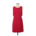 Mare Mare X Anthropologie Cocktail Dress - Shift Scoop Neck Sleeveless: Red Print Dresses - Women's Size Medium