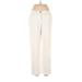 Lands' End Khaki Pant: White Print Bottoms - Women's Size 6