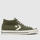 Converse star player 76 mid trainers in khaki