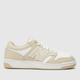 New Balance 480 trainers in white & beige