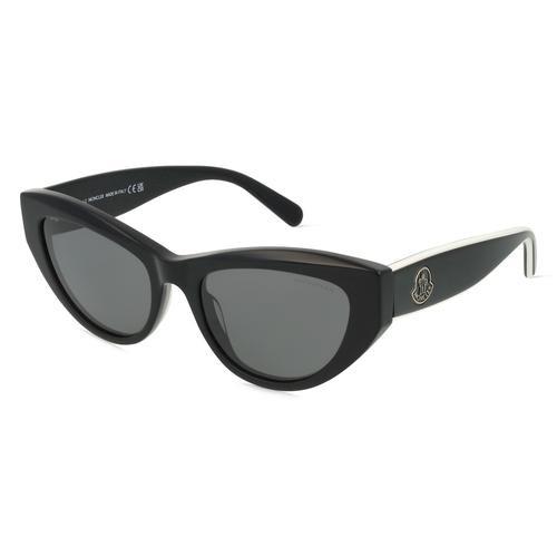 Moncler ML0258 MODD Damen-Sonnenbrille Vollrand Butterfly Acetat-Gestell, schwarz