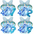 Cinderella Birthday Party Decoration Foil Balloons Set Disney Princess Cinderella Balloon Party