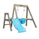 Aire de jeux en bois pour bébé avec toboggan et balançoire