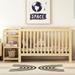 Crib with Changing Table, Convertible into Full Size Platform Bed