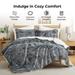 3 PCS Winter Comforter Set Reversible Faux Shearling