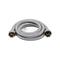 72 in. Chrome Cylindrical Stainless Steel Washing Machine Supply Hose