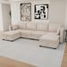 U Shaped Modular Sectional Sofa with Reversible Chaise Modular Sofa Sectional Couch with Storage Seats