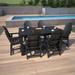 Hamilton 7-Piece Outdoor Dining Set - 42" x 72" Table, Counter-height