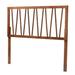 Rahela Mid-Century Modern Ash Walnut Finished Wood Headboard