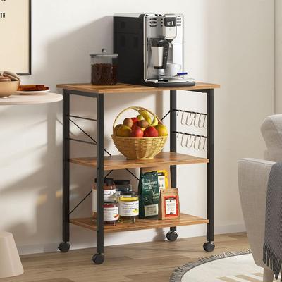 3-Tier Kitchen Bakers Racks Utility Microwave Oven Stand Storage Cart