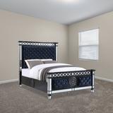 4 Slats king size bed Black standard bed Solid Wood bed frame set