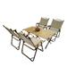 Foldable and Portable Dining Set, 1 Dining Table & 4 Folding Chairs