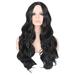 ZTTD Black Medium Long Curly Female Long Hair Big Wavy Curly Hair Border European and American Star Wig Beauty Tool