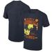 Men's Ripple Junction Michael Myers Heather Navy/Orange Halloween Welcome To Haddonfield Graphic T-Shirt