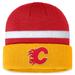 Men's Fanatics Branded Red/Yellow Calgary Flames Fundamental Cuffed Knit Hat