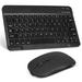 Rechargeable Bluetooth Keyboard and Mouse Combo Ultra Slim Full-Size Keyboard and Ergonomic Mouse for Microsoft Surface Duo and All Bluetooth Enabled Mac/Tablet/iPad/PC/Laptop - Onyx Black