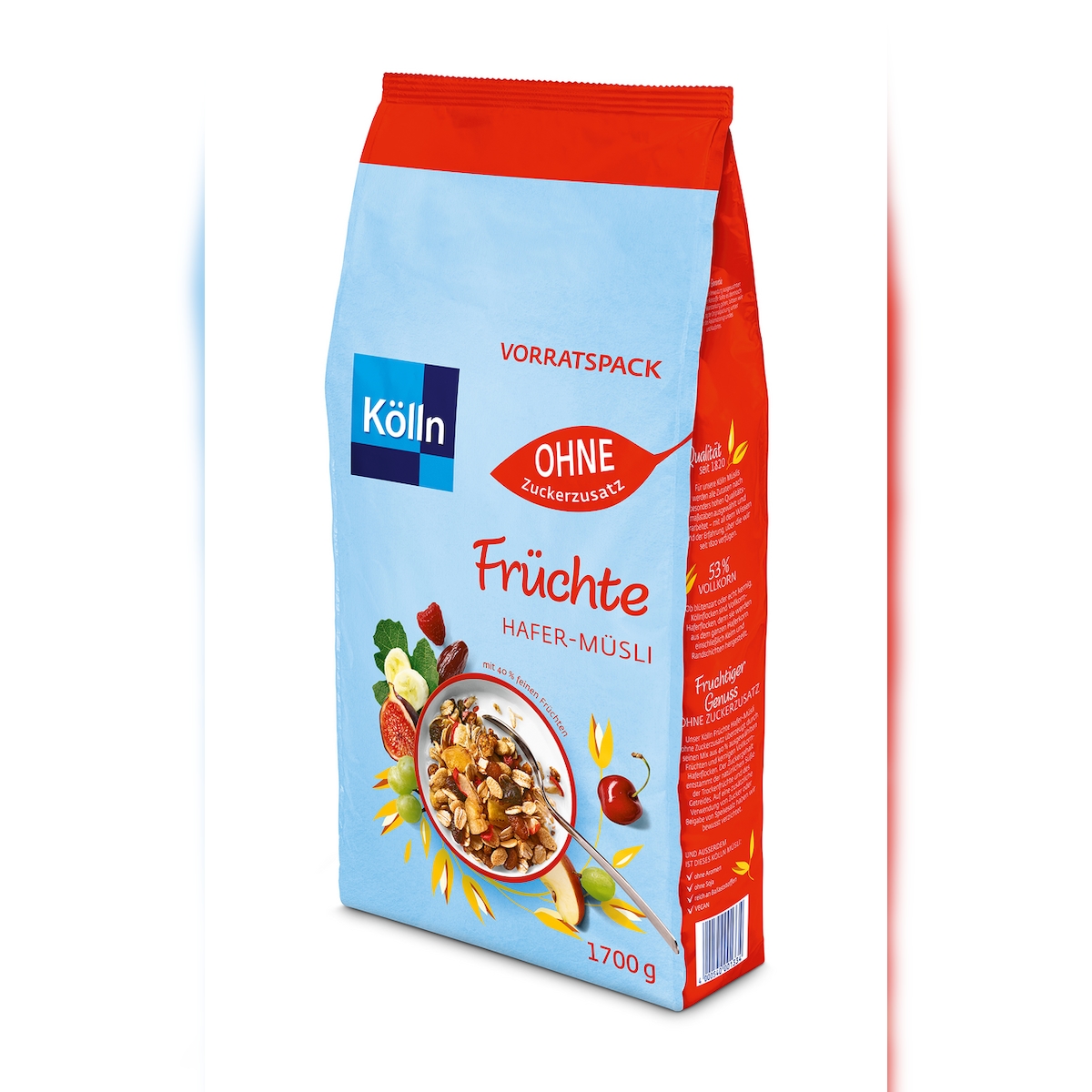 Kölln Müsli Früchte ohne Zuckerzusatz (1,7kg) Image
