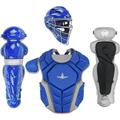 All Star Top Star NOCSAE Certified Baseball Catcher's Kit - Ages 12-16 Royal