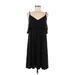 Eri + Ali Casual Dress - A-Line Plunge Sleeveless: Black Print Dresses - Women's Size Medium