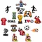 1-18pc Cartoon Football Shoe Charms Design decorazione per scarpe adatto per accessori per scarpe in