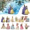 New Disney Princess Series ornamenti per l'albero di natale cenerentola Snow White Mermaid Model