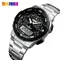 SKMEI orologio orologio da uomo moda orologi sportivi cinturino in acciaio inossidabile orologi da