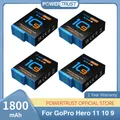 Batteria PowerTrust 3.85V 1800mAh per GoPro Hero10 Hero11 Hero9 Hero12 per batterie per fotocamere
