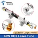 40W 45W Tubo Laser Co2 Potenza Laser Diametro 50mm Lunghezza 700mm Testa in metallo di vetro per macchina da taglio per incisore laser CO2 fai da te