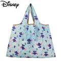 Disney Stitch Tote Bags for Women Mickey Mouse Winnie The Pooh Anime borse per la spesa di grande