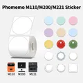Phomemo M110 Etichette Termiche Carta Adesiva Carta Rotonda Trasparente 1.57 "x 1.57" Etichette Termiche Adesive Carta Stampante per M200 M221