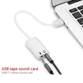 Scheda audio USB Virtual 7.1 Adattatore audio USB esterno 3D USB a Jack da 3,5 mm Altoparlante per microfono per auricolari per PC portatile