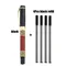 1 + 4 pezzi/set penna a sfera in metallo di lusso con ricariche per ufficio scolastico blu nero