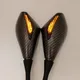Specchietti retrovisori integrati per indicatori di direzione per moto CNC Specchietto retrovisore con luce a LED Specchietto universale per moto a colori