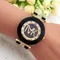 Marca TVK orologio da donna regalo moda orologi orologio di lusso nero Gel di silice orologio da