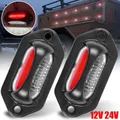 1/2/4 pezzi luci di posizione laterali a LED per rimorchio per camion 8LED 12V 24V luce targa LED trattore bianco + rosso luce di parcheggio